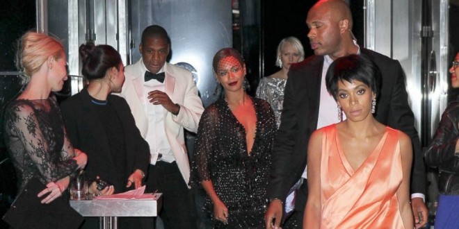 ¡Qué furia! Hermana de Beyonce captada en video golpeando a Jay Z