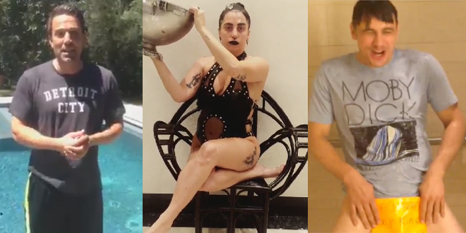 Ben Affleck, James Franco, Lady Gaga y otras celebridades asumieron “El reto del balde con hielo”