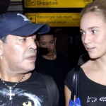 video en el que Diego Maradona golpea a su exnovia