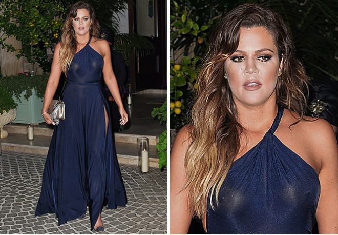 Khloe Kardashian asistió sin ropa interior a la fiesta de cumpleaños de su exnovio El Runrun