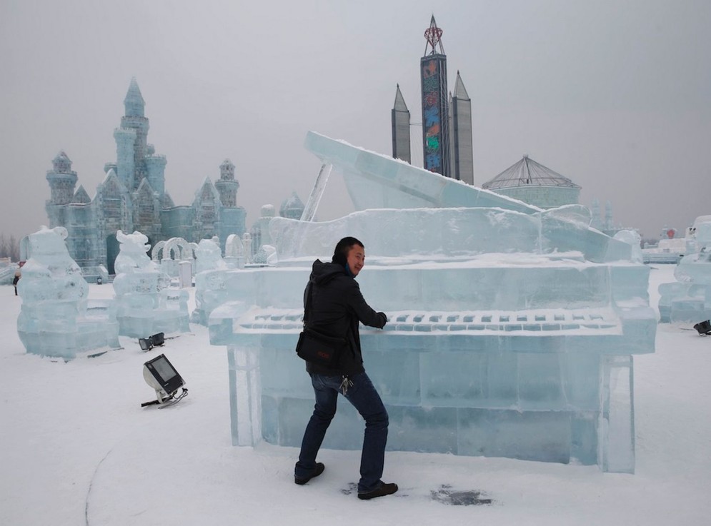 Fascinantes esculturas de hielo en la China