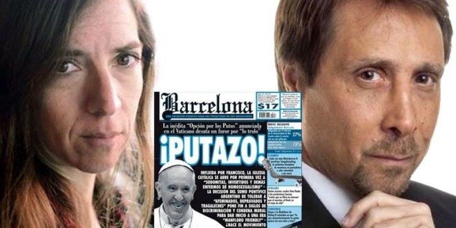 Video: periodista argentino le dio su merecido a la editora que se burló del Papa