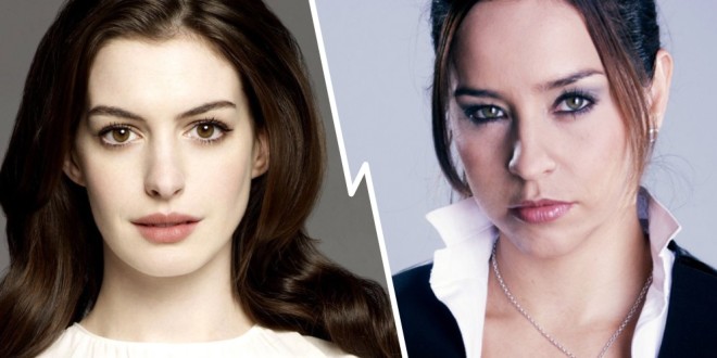 Anne Hathaway vs. Diana Ángel. ¿Quién de las dos imitó mejor a Miley Cyrus?