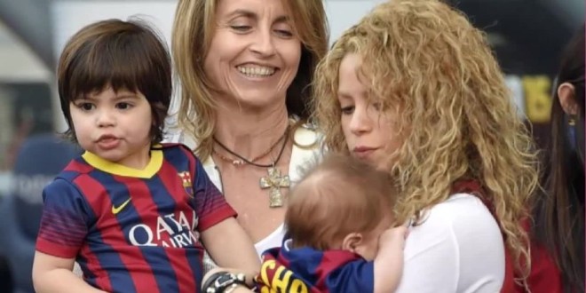 Tiernas fotos de Shakira y Milan celebrando la Champions League con Piqué