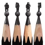 Increíbles esculturas talladas en puntas de lápices