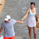 Irina Shayk besando a Bradley Cooper