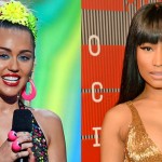 Nicki Minaj y Miley Cyrus en los premios MTV