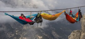 ¿Serías capaz de descansar en estas hamacas suspendidas a una altura espeluznante?
