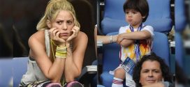 Así sufrieron Shakira y sus dos hijos la derrota de España junto a Carlos Vives y Claudia Elena Vásquez