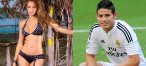 Laura Acuña y James Rodríguez
